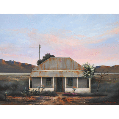 Rick Becker painting of a Karoo landscape