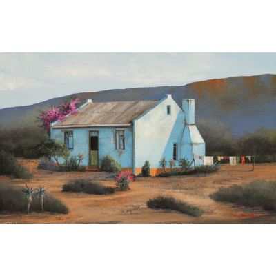 Rick Becker painting of a Karoo landscape