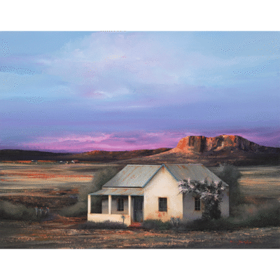 Rick Becker painting of a Karoo landscape