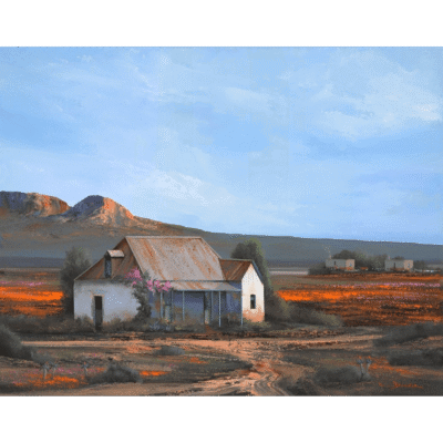 Rick Becker painting of a Karoo landscape