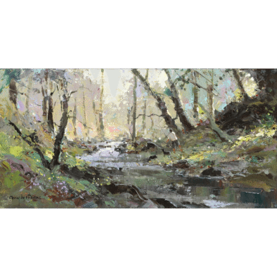 Tony de Freitas painting of a landscape
