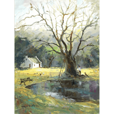 Tony de Freitas painting of a landscape
