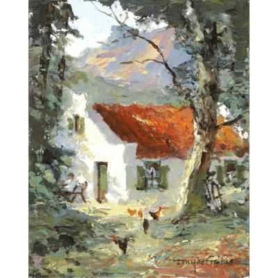 Tony de Freitas painting of a landscape