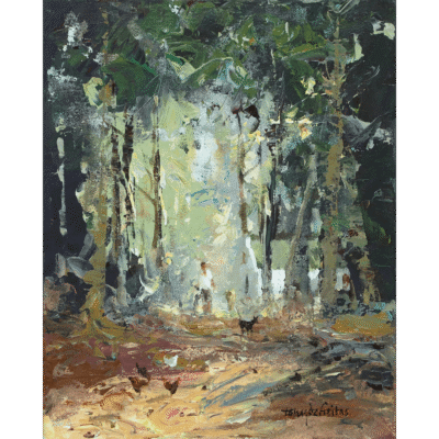 Tony de Freitas painting of a landscape