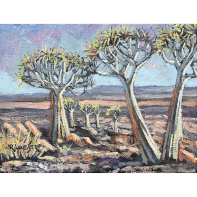 Ryan Loubser painting of a landscape