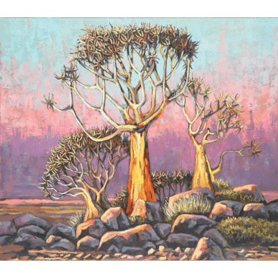 Ryan Loubser painting of a landscape