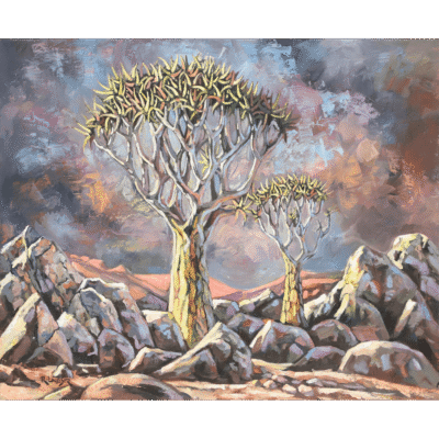 Ryan Loubser painting of a landscape