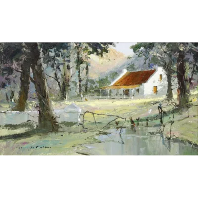 Tony de Freitas painting of a farmhouse