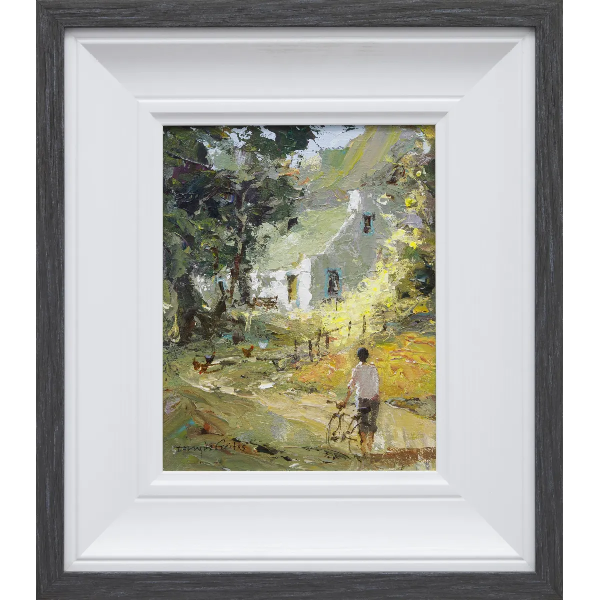 Tony de Freitas painting of a farm landscape