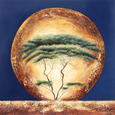Mia Brand painting of an African Moonscape