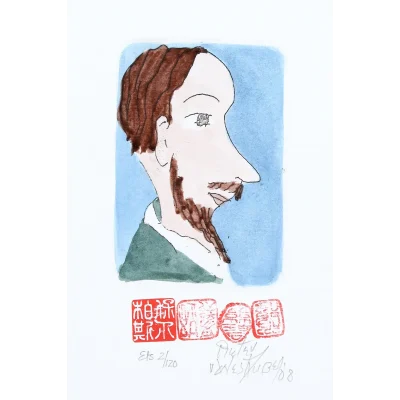 Pieter van der Westhuizen etching