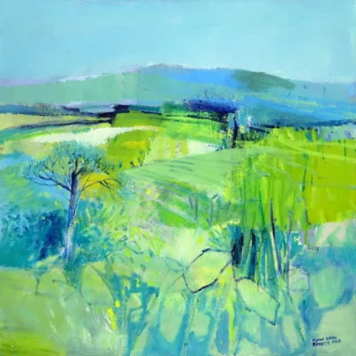 Fiona Ewan Rowett painting of an abstract