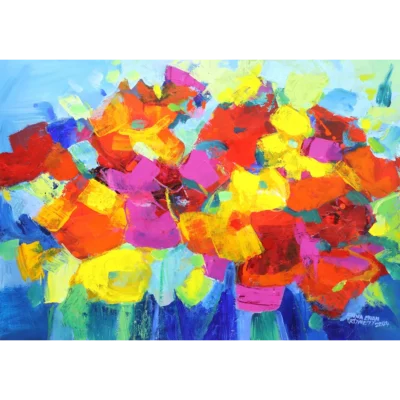Fiona Ewan Rowett painting of flowers