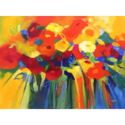 Fiona Ewan Rowett painting of flowers