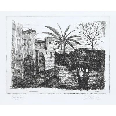 Pieter van der Westhuizen etching