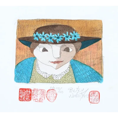 Pieter van der Westhuizen etching