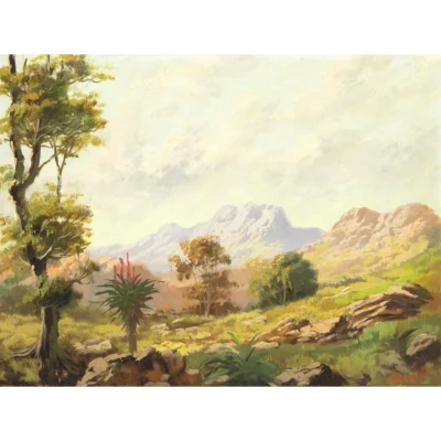 Titta Fasciotti painting of a landscape