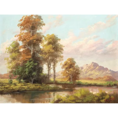 Titta Fasciotti painting of a landscape near Natal