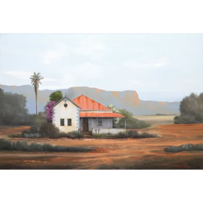Rick Becker painting of a landscape in the Karoo