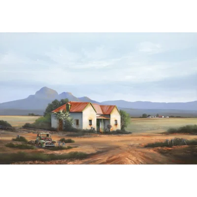 Rick Becker painting of a landscape in the Karoo