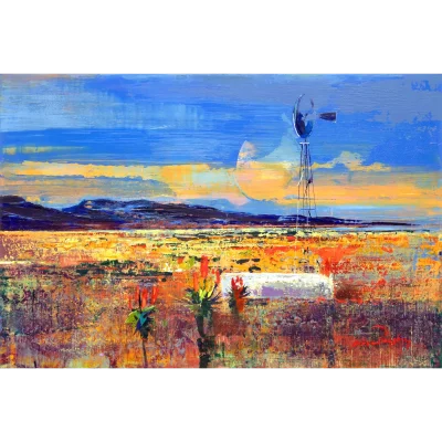 Derric van Rensburg painting of a landscape