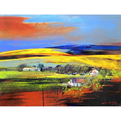 Derric van Rensburg painting of a landscape
