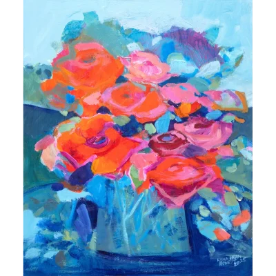 Fiona Ewan Rowett painting of flowers