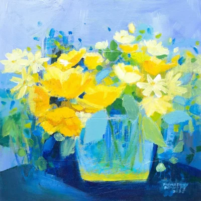 Fiona Ewan Rowett painting of flowers