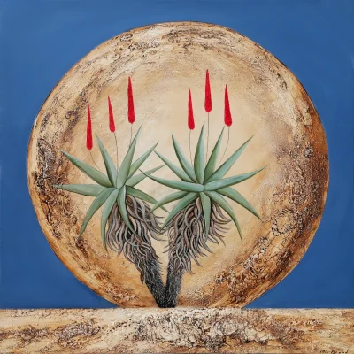 Mia Brand painting of a Moonscape