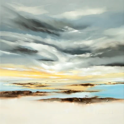 Katherine Wood painting of a landscape