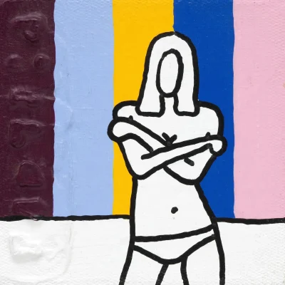 Richard Scott panting of a semi-nude girl