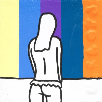 Richard Scott painting of semi-nude girls