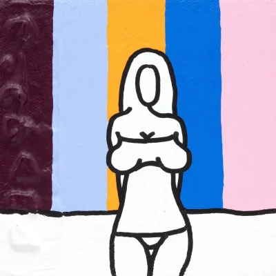 Richard Scott painting of semi-nude girls