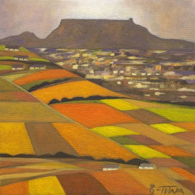John Botham painting of a landscape