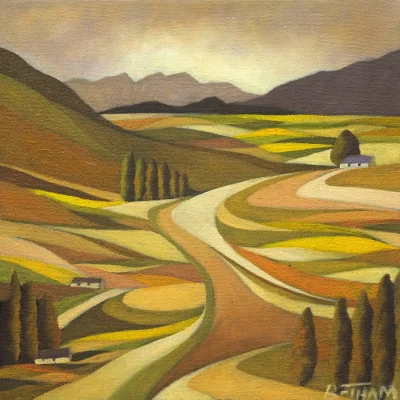 John Botham painting of a landscape