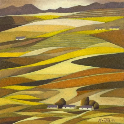 John Botham painting of a landscape