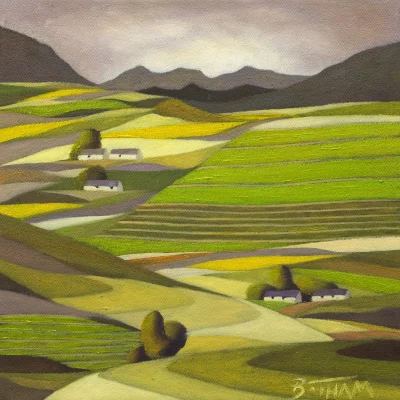 John Botham painting of a landscape