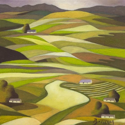 John Botham painting of a landscape