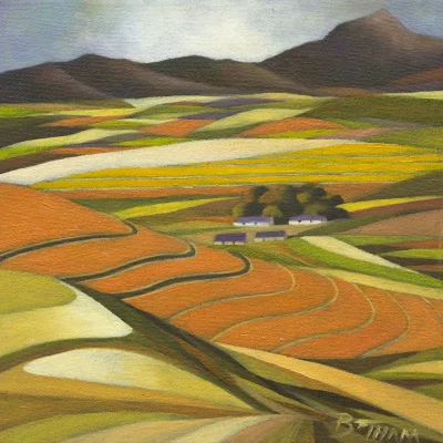 John Botham painting of a landscape
