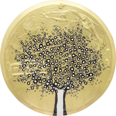 Richard Scott painting of a gold tree