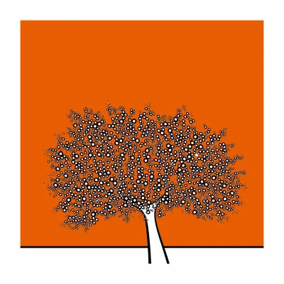 Richard Scott painting of an orange tree