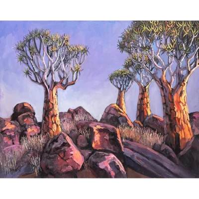 Ryan Loubser painting of a landscape