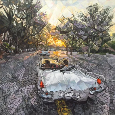 Ryan Loubser painting of a landscape