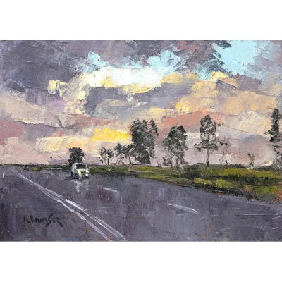 Ryan Loubser painting of a landscape