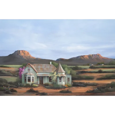 Rick Becker painting of a landscape in the Karoo