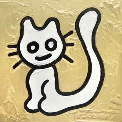 Richard Scott painting of a cat