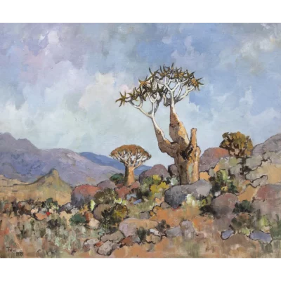 Conrad Theys painting of a landscape