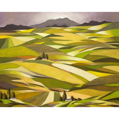John Botham painting of a landscape