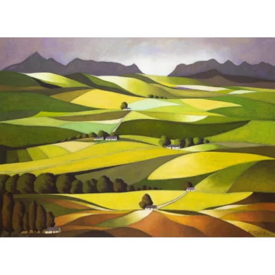 John Botham painting of a landscape