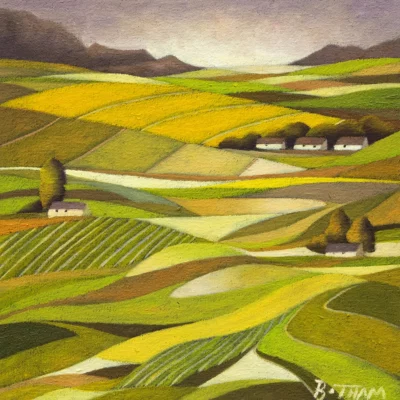 John Botham painting of a landscape